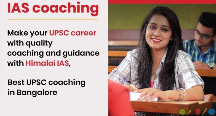 1.. Best UPSC coaching in Bangalore