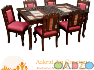Aakriti Art Creations ‘ dining table and chairs .