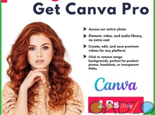 Canva Pro Video And Image Editing Software – Rs1