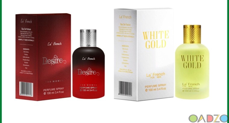 LA ‘ French White Gold Desire Luxury Eau De Perfume