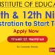NIOS Class 10 and 12 Admissions 2023