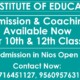 Apply online admission nios 2023 class 10th 12th