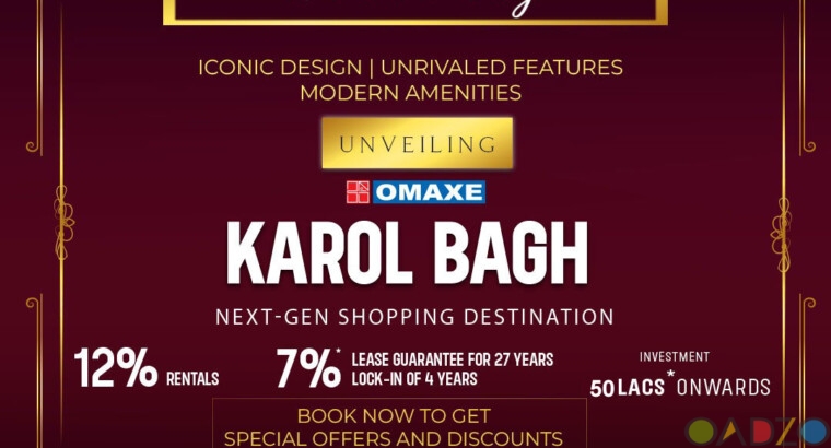 Best Investment options in Omaxe Karol Bagh Delhi
