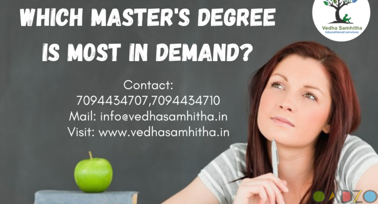 Which master ‘ s degree is most in demand ?