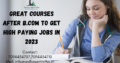 Great Courses After B . com to Get High – Paying Jobs