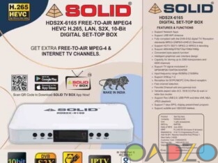 SOLID HDS2X – 6165 H . 265 10Bits HEVC DVB – S2X FullHD