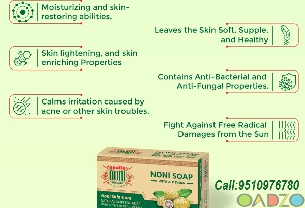 Apollo Noni With Aloevera Active Herbal Bath Soap