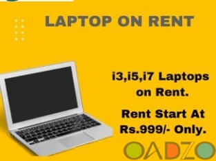 i3 , i5 , i7 Laptops On Rent Starts At Rs . 999 /- Only