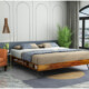 Urbanwood ‘ s Trendy Wooden Bed with Storage